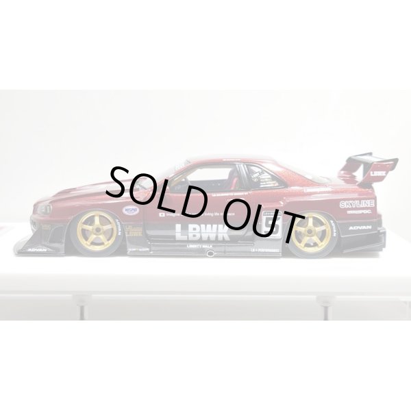 画像2: EIDOLON 1/43 LB-ER34 Super Silhouette SKYLINE Vino Rosso / Gummetallic Tow-tone color Limited 32 pcs. (2)