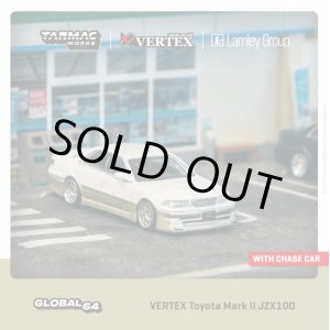 画像: Tarmac Works 1/64 VERTEX Toyota Mark II JZX100 White Metallic