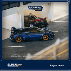 画像: Tarmac Works 1/64 Pagani Imola Blue Argentina