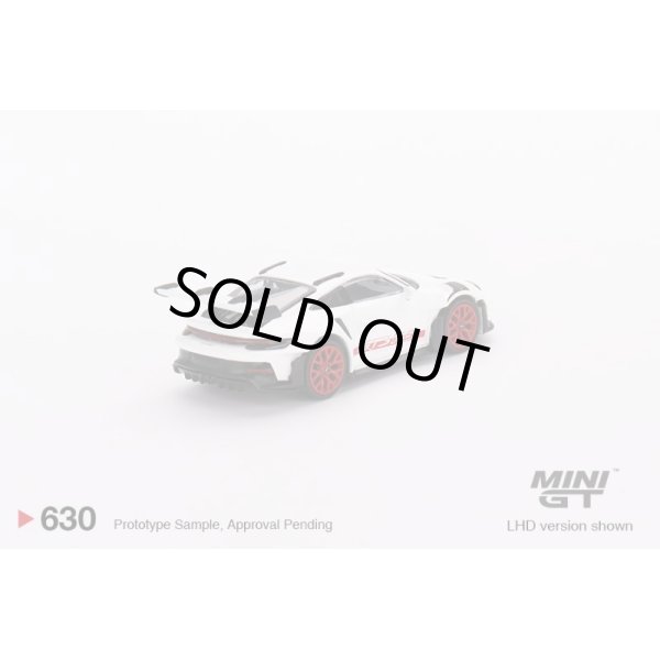 画像2: MINI GT 1/64 Porsche 911 (992) GT3 White/Pyro Red Accent Package (LHD) (2)