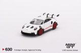 画像: MINI GT 1/64 Porsche 911 (992) GT3 White/Pyro Red Accent Package (RHD)