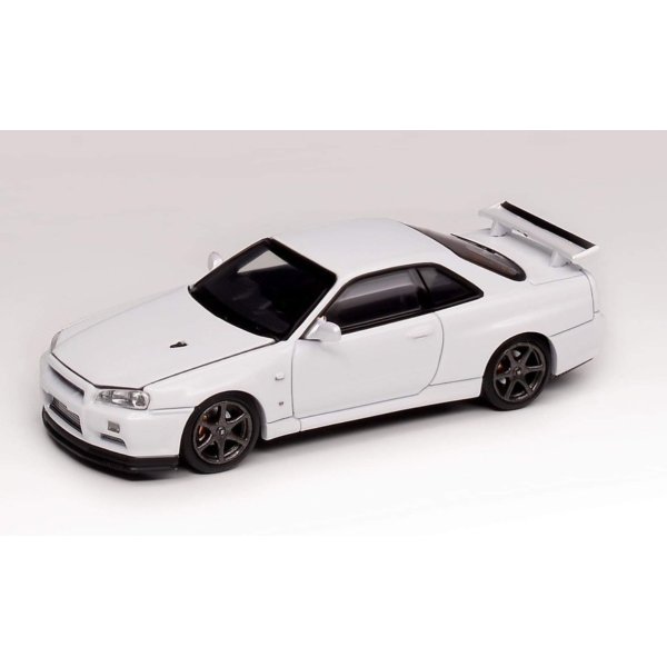 画像1: MOTORHELIX 1/64 Nissan Skyline GT-R R34 V Spec II Pearl White (1)