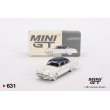 画像1: MINI GT 1/64 Lincoln Capri 1954 Arctic White/Atlantic Blue (LHD) (1)