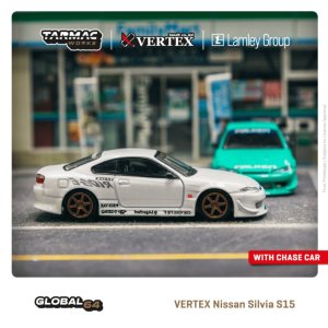 画像: Tarmac Works 1/64 VERTEX Nissan Silvia S15 White Metallic