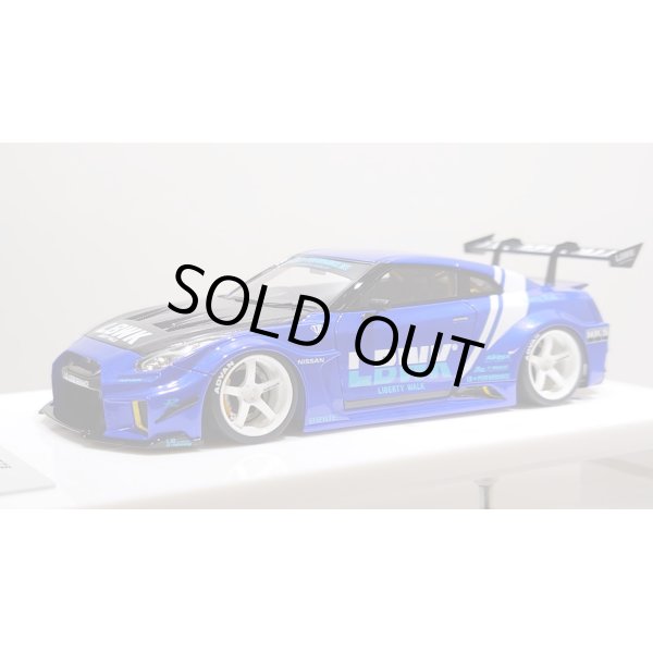 画像1: EIDOLON 1/43 LB Silhouette WORKS GT 35GT-RR (GT Wing Version) Lobellia Blue Limited 30 pcs. (1)