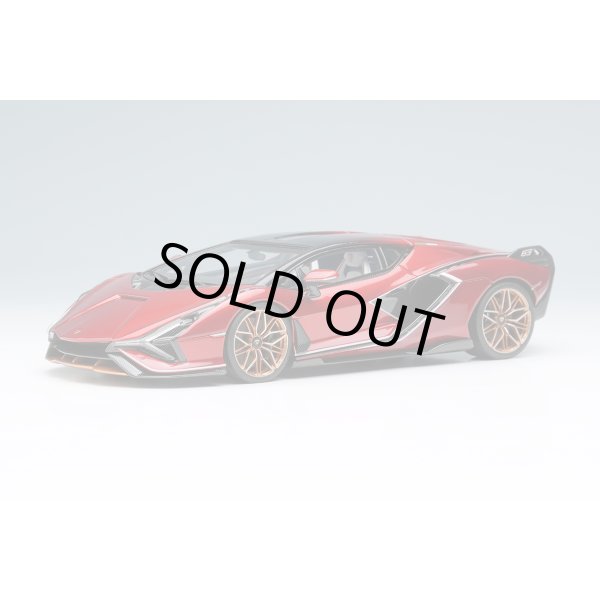 画像2: EIDOLON COLLECTION 1/43 Lamborghini Sian FKP 37 2019 with Stripe Rosso Efesto Limited 60 pcs. (2)