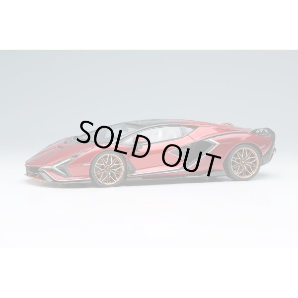 画像1: EIDOLON COLLECTION 1/43 Lamborghini Sian FKP 37 2019 with Stripe Rosso Efesto Limited 60 pcs. (1)