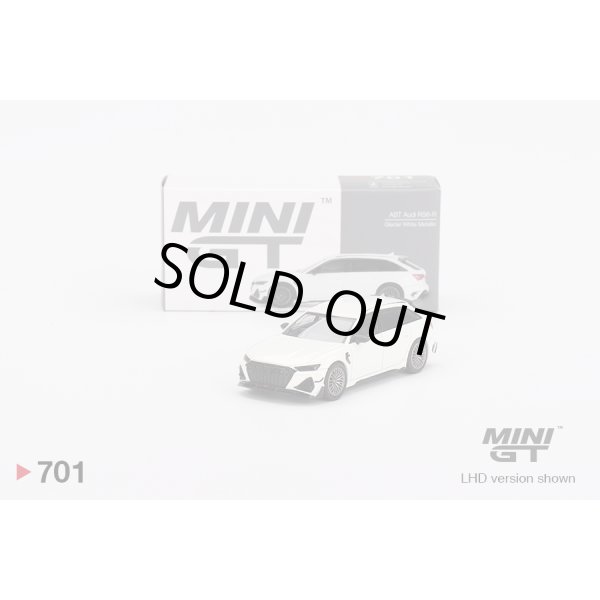 画像1: MINI GT 1/64 Audi ABT RS6-R Glacier White Metallic (RHD) (1)