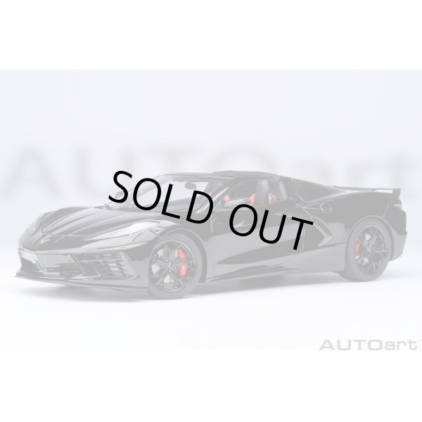 画像1: AUTOart 1/18 Chevrolet Corvette C8 Stingray Z51 (Black) (1)