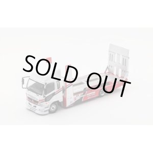 画像: Gaincorp Products 1/64 Mitsubishi Fuso Truck - Double Decker Trailer / Wei Chuan Trailer Decoration White/Red