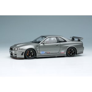 画像: EIDOLON 1/43 NISSAN SKYLINE GT-R (NISMO BNR34 CRS Version) Dark Metal Gray with Logo Sticker 2011