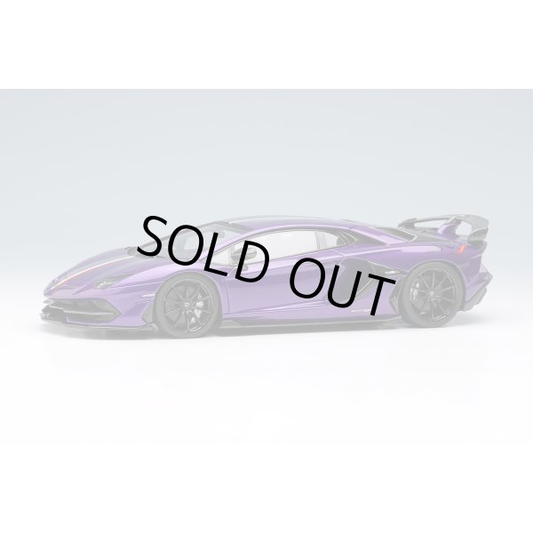 画像1: EIDOLON COLLECTION 1/43 Lamborghini Aventador SVJ 2018 (Nireo wheel) Viola Pasiphae / Italian Stripe Limited 80 pcs. (1)