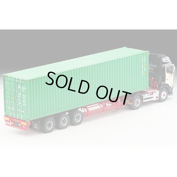 画像2: TOMYTEC 1/64 Limited Vintage NEO Hino Profia 40ft Marine Container Trailer (東邦車輛TC36H1C34) (Black) (2)