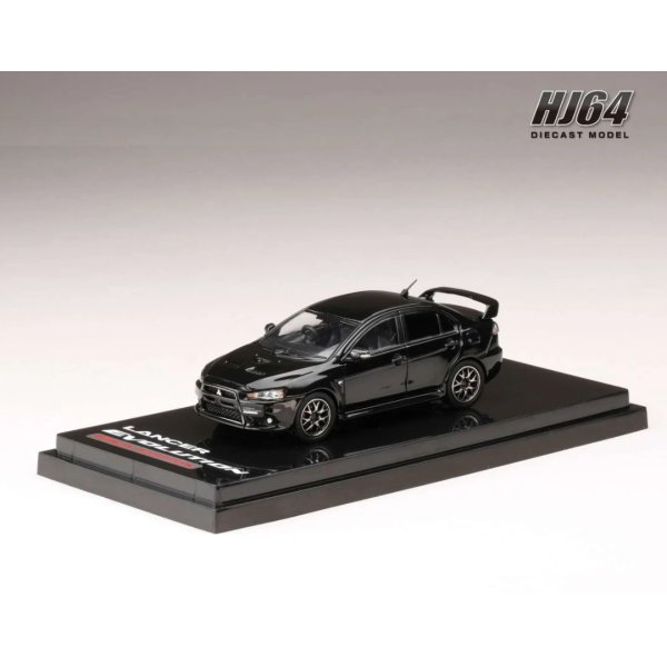 画像2: Hobby JAPAN 1/64 Mitsubishi Lancer Evolution X FINAL EDITION Phantom Black Pearl with Engine Display Model  (2)