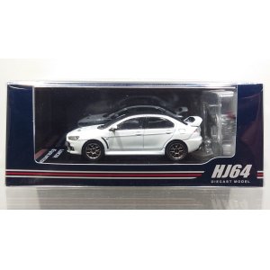 画像: Hobby JAPAN 1/64 Mitsubishi Lancer Evolution X FINAL EDITION White Pearl / Black Roof with Engine Display Model