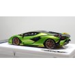 画像4: EIDOLON 1/43 Lamborghini Sian FKP 37 2019 with Stripe Giallo Verde Pearl Limited 35 pcs. (4)