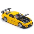 画像2: POP RACE 1/64 MAZDA RX-7 (FD3S) RE-AMEMIYA WIDEBODY YELLOW (2)