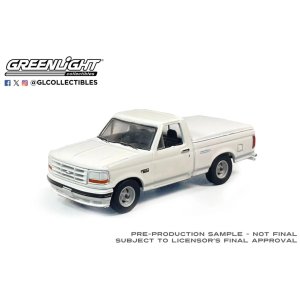 画像: GREEN LiGHT EXCLUSIVE 1/64 1994 Ford F-150 SVT Lightning with Tonneau Bed Cover - White