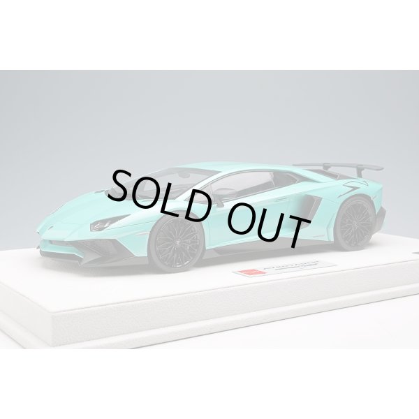 画像2: EIDOLON 1/18 Lamborghini Aventador LP750-4 SV 2015 Pearl Mint Green (Black Large SV Logo) Limited 50 pcs. (2)