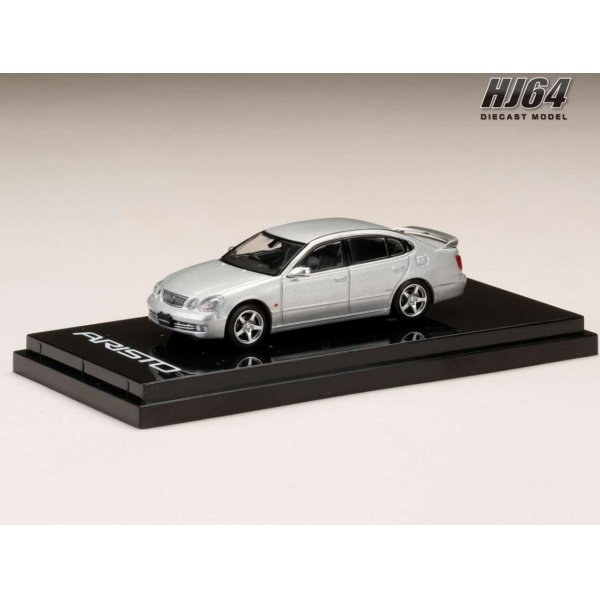 画像2: Hobby JAPAN 1/64 Toyota Aristo V300 VERTEX EDITION Silver Metallic 前期型 (2)