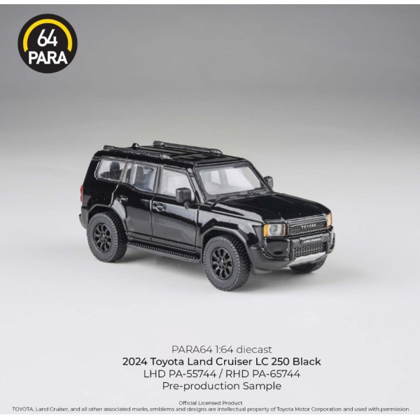 画像3: PARAGON 1/64 Toyota Land Cruiser 250 2024 Black RHD (3)