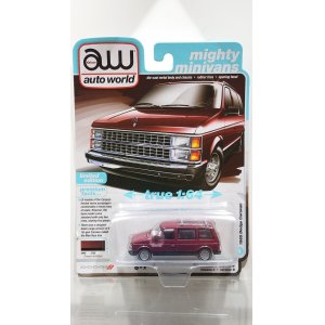 画像: auto world 1/64 1985 Dodge Caravan Crimson Red / Black