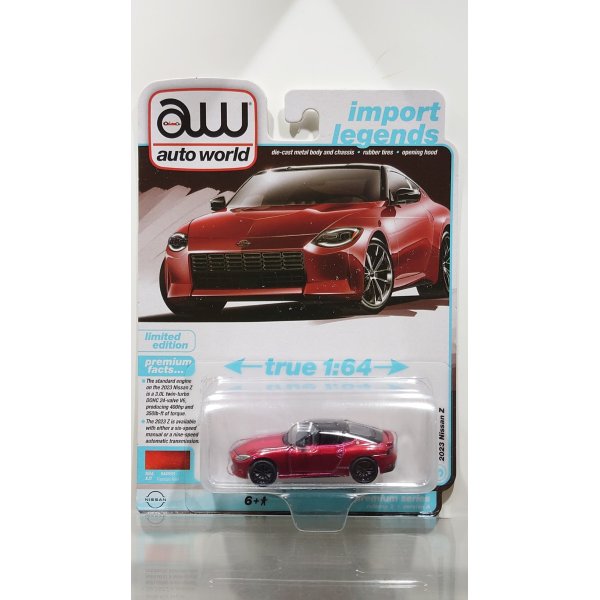 画像1: auto world 1/64 2023 Nissan Z Passion Red / Black (1)