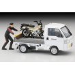 画像8: TOMYTEC 1/64 Limited Vintage NEO Honda Acty Truck (White) バイク店仕様  ホンダ CT125・ハンターカブ付 (8)