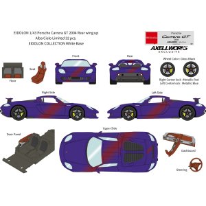 画像: EIDOLON 1/43 Porsche Carrera GT 2004 Rear wing up Alba Cielo Limited 32 pcs.