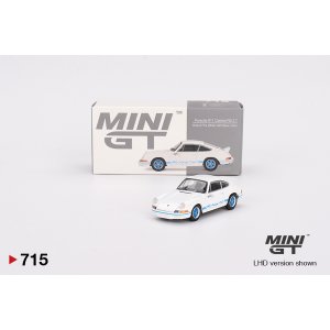 画像: MINI GT 1/64 Porsche 911 Carrera RS 2.7 Grand Prix White/Blue Livery (RHD)