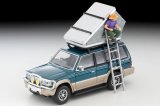 画像: TOMYTEC 1/64 Limited Vintage NEO Mitsubishi Pajero Mid Roof Wide VR '91 (Green/Beige) オプションパーツ装着車 テント, フィギュア付 