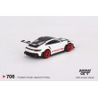 画像3: MINI GT 1/64 Porsche 911 (992) GT3 RS Weissach Package White w/Pyro Red (RHD) (3)