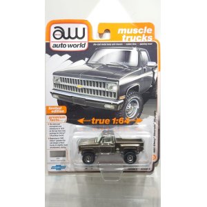 画像: auto world 1/64 1981 Chevrolet Silverado 10 Stepside Graystone