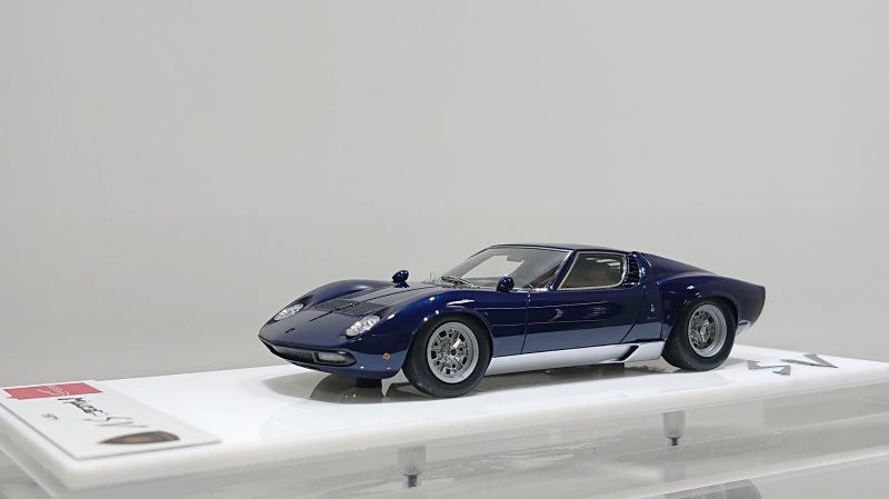 EIDOLON 1/43 Lamborghini Miura P400 SV 1971 Metallic Blue/Silver