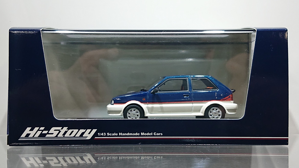 Hi Story 1/43 NISSAN MARCH TURBO '85 Dark Blue / White