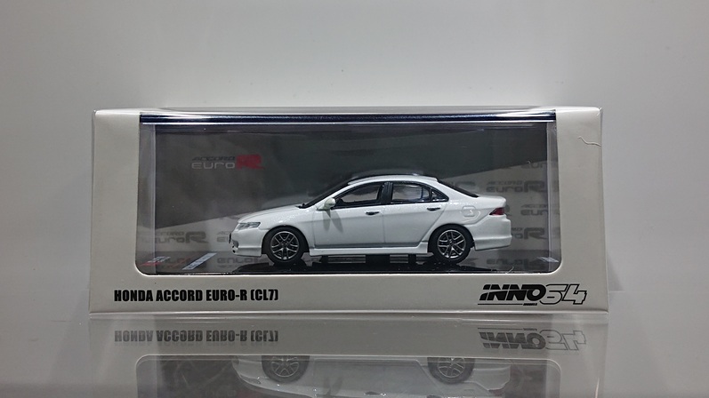 INNO Models 1/64 Honda Accord Euro-R CL7 Premium White Pearl