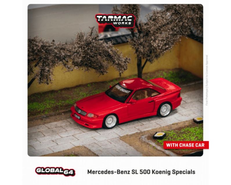 Tarmac Works 1/64 Mercedes-Benz SL 500 Koenig Specials Red