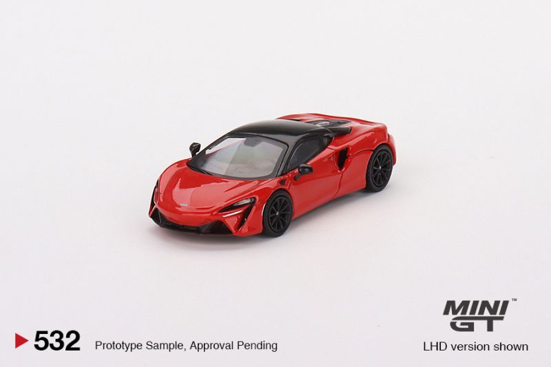 MINI GT 1/64 McLaren Artura Vermillion Red (RHD)