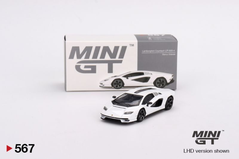 MINI GT 1/64 Lamborghini Countach LPI 800-4 Bianco Siderale (LHD)