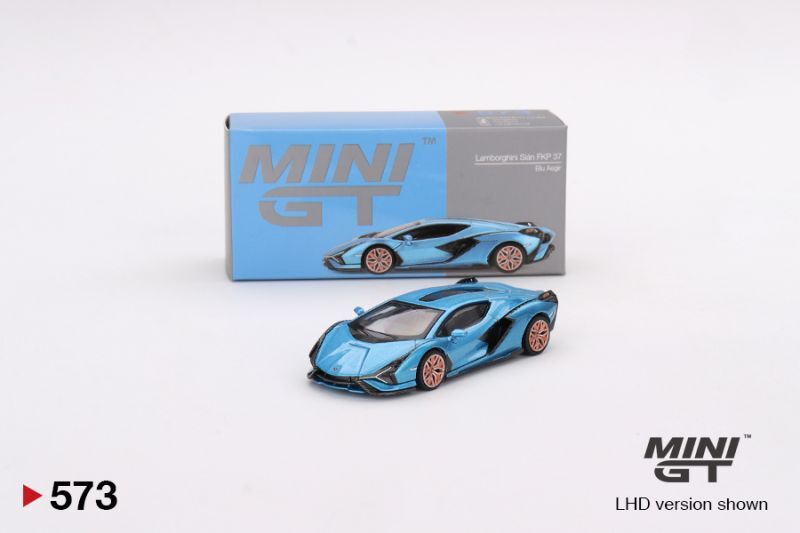 MINI GT 1/64 Lamborghini Sian FKP 37 Blu Aegir (LHD)