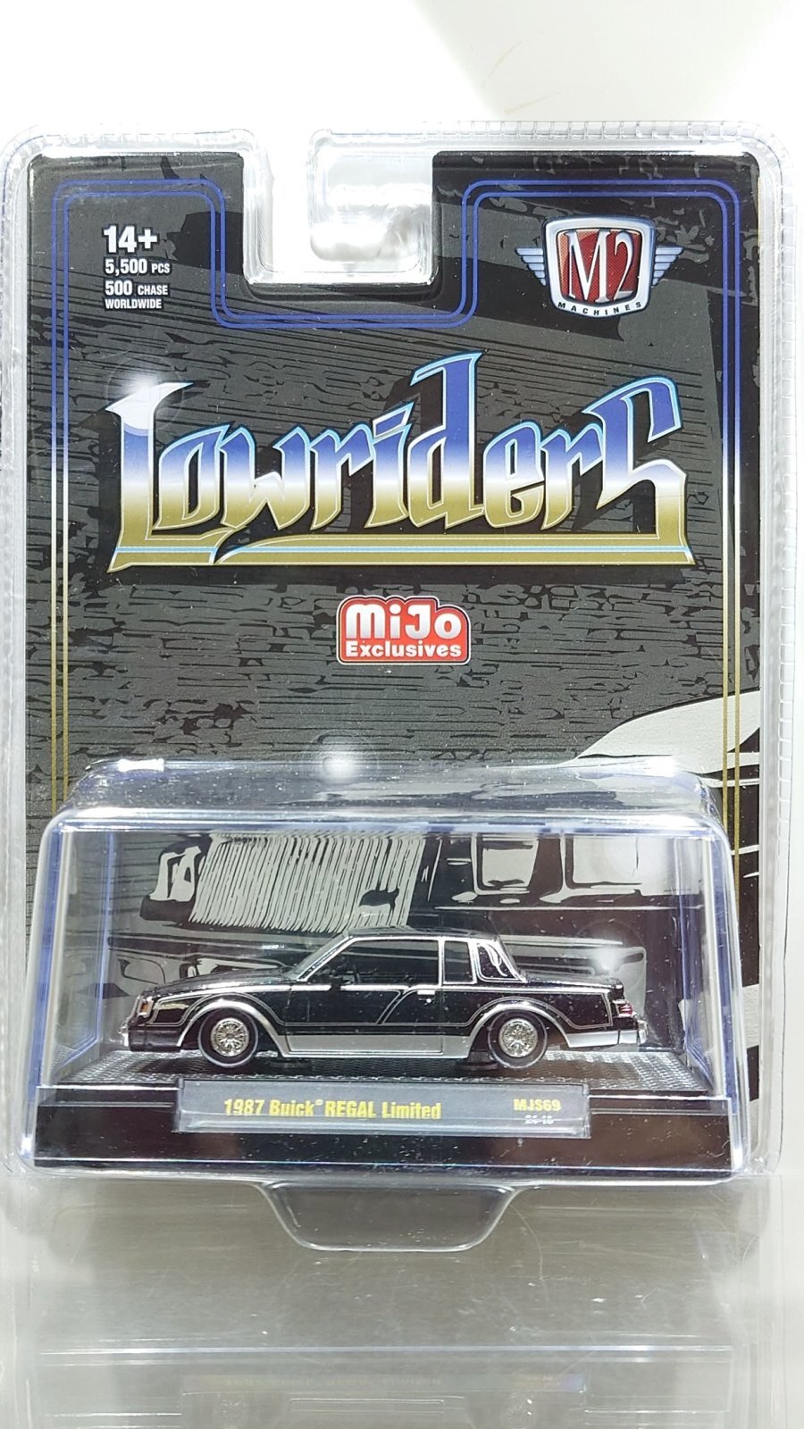 画像1: M2 Machines 1/64 1987 Buick Regal Limited Lowrider Black (1)