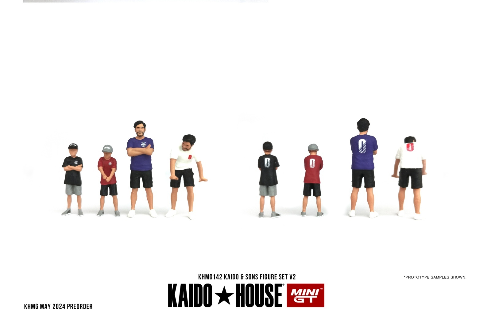 画像1: MINI GT 1/64 KAIDO HOUSE Figure Set Kaido & Sons V2 (1)