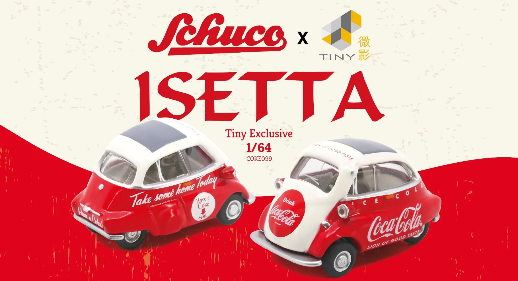 画像1: TINY 1/64 Schuco x Tiny Isetta "Coca-Cola" (1)