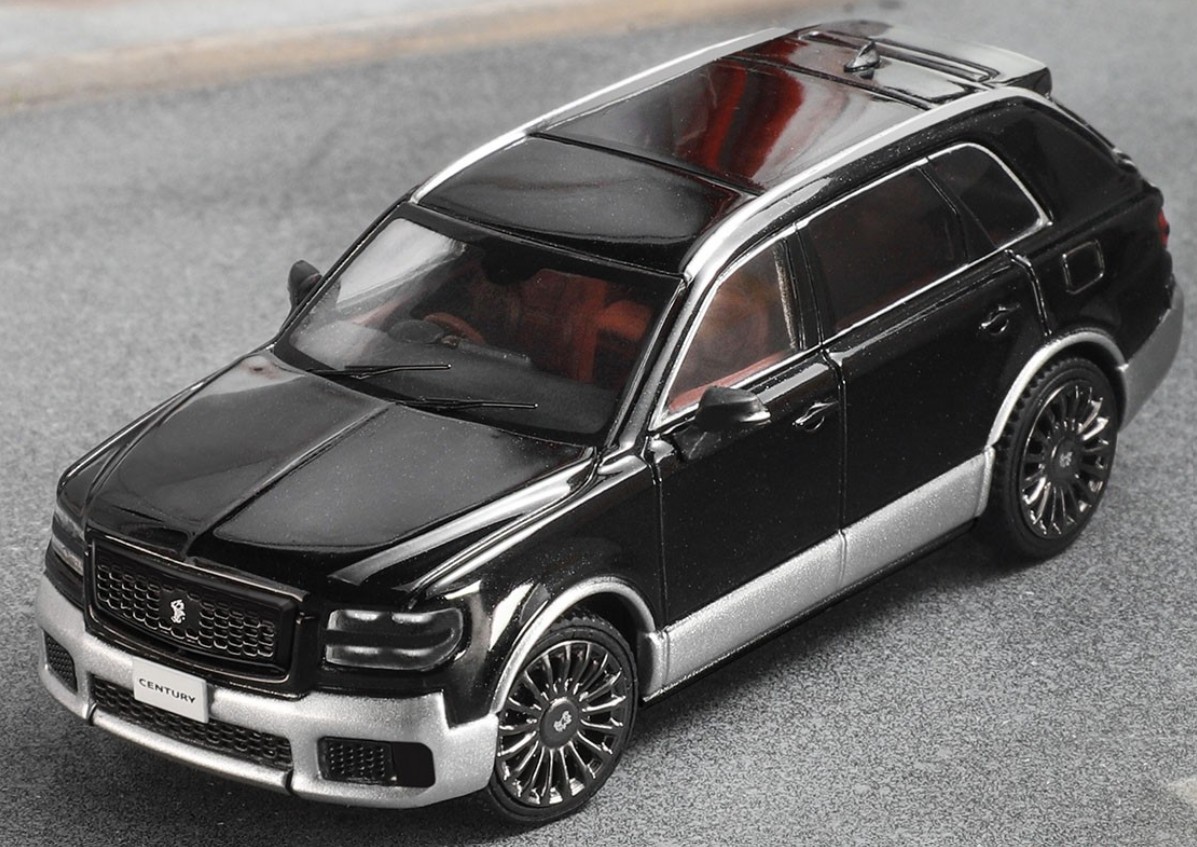 画像1: Gaincorp Products 1/64 Toyota Century (RHD) Black/Silver (1)