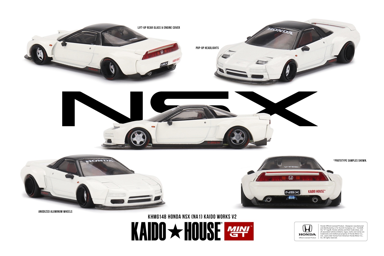 画像1: MINI GT 1/64 Honda NSX (NA1) KAIDO WORKS V2(LHD) (1)